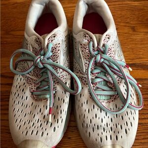 Brooks Women's White and Teal Athletic Shoes